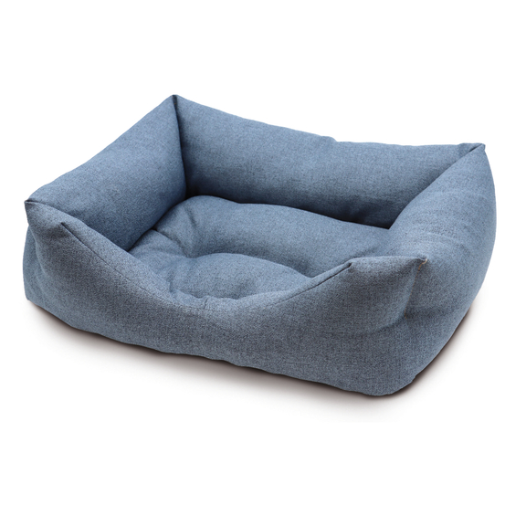 Corbeille pour chien rectangle Hydro bleu 50x35cm