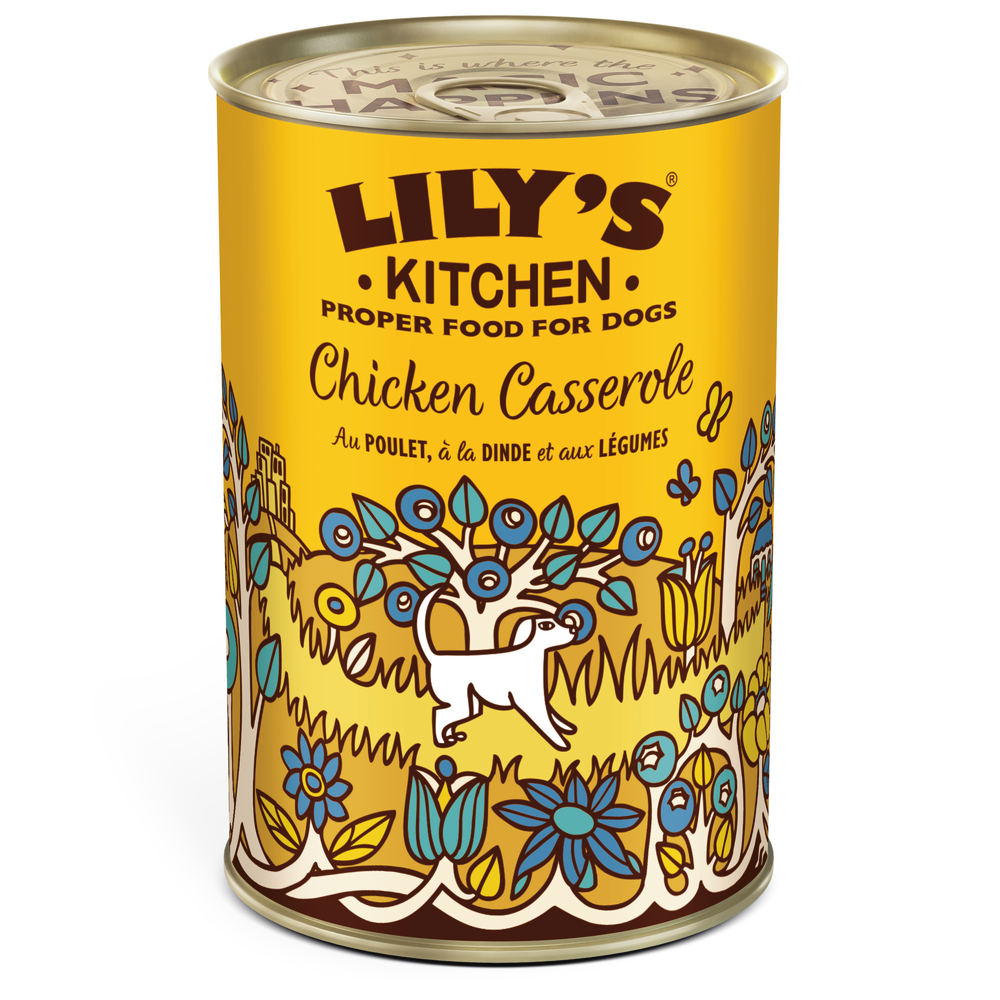 Pâtée pour chien : Chicken Casserole, poulet, dinde, légumes - 400g