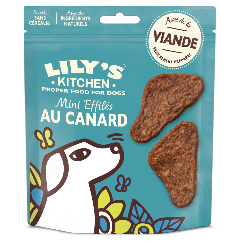 Friandises pour chien adulte : mini effilés au canard - 70g
