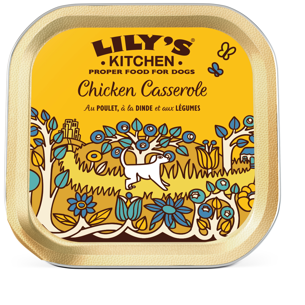 Terrine pour chien : Chicken Casserole, poulet, dinde, légumes - 150g