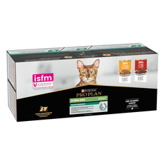 Morceaux en sauce pour chat adulte stérilisé, bœuf et poulet - 40x85g