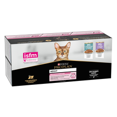 Aliments pour chat à digestion délicate, dinde et poisson - 40x85g