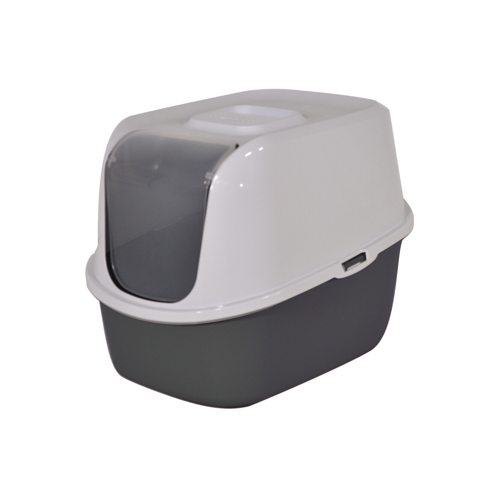 Bac à litière 'Billy' pour chat, coloris gris