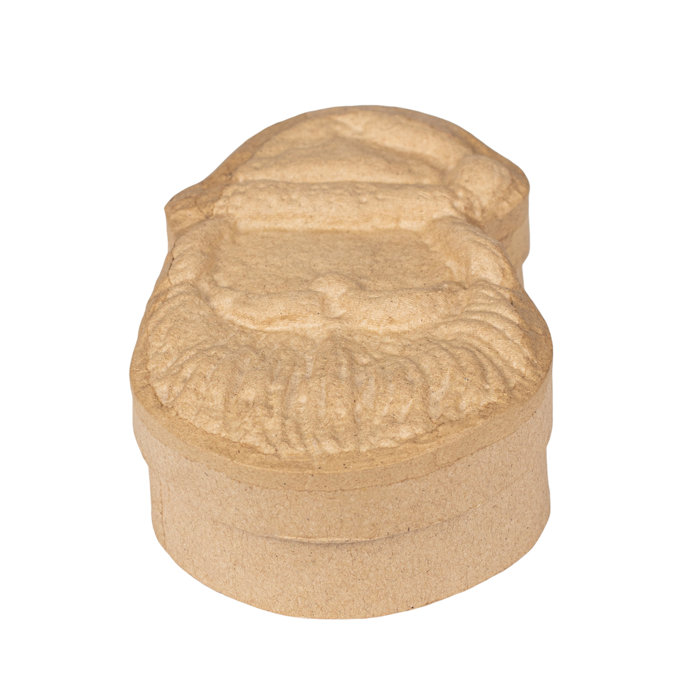 Boîte, Père-Noël à décorer DIY, coloris naturel - 9,5x15cm