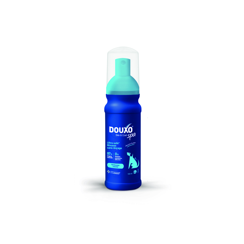 Mousse sans rinçage pour chien, nettoyage minute - 150ml