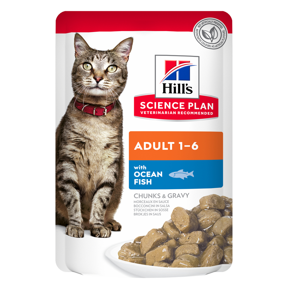 Sachet repas pour chat adulte, au poisson - 85g