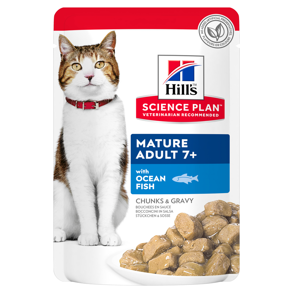 Sachet repas pour chat senior, au poisson - 85g