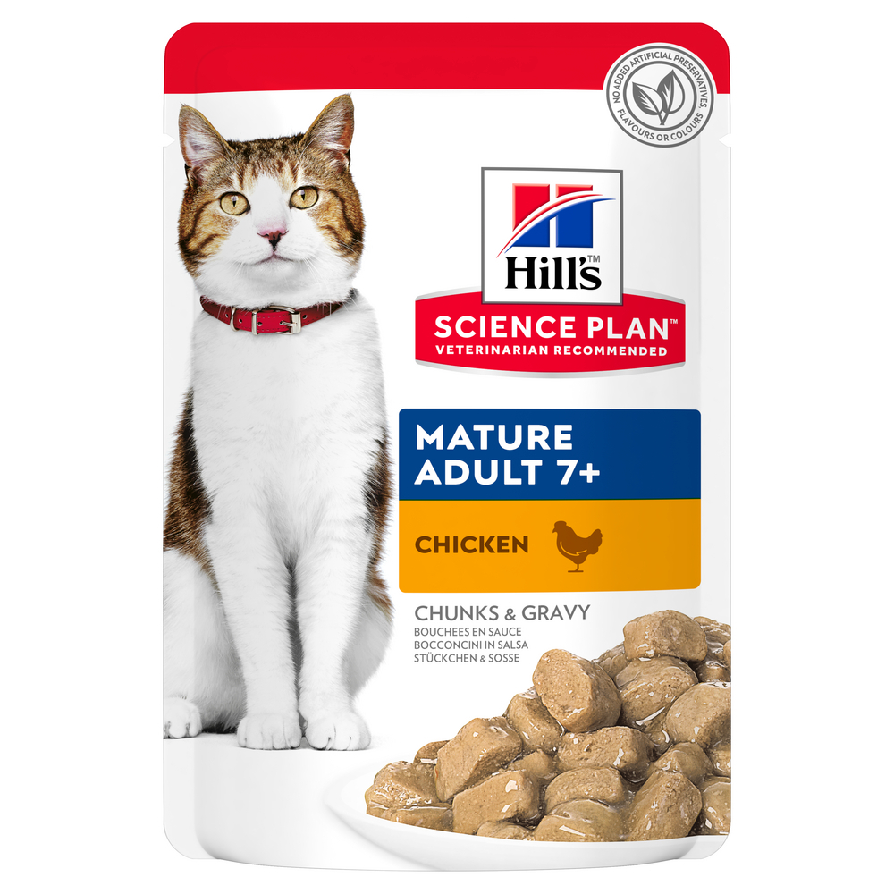 Sachet repas pour chat senior, au poulet - 85g