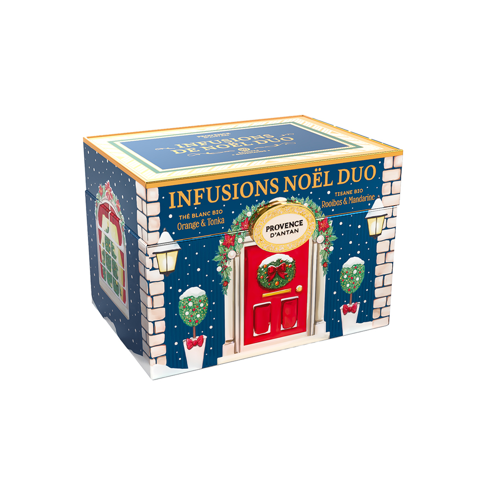 Coffret assortiment thés & tisanes bio de Noël - 20 sachets