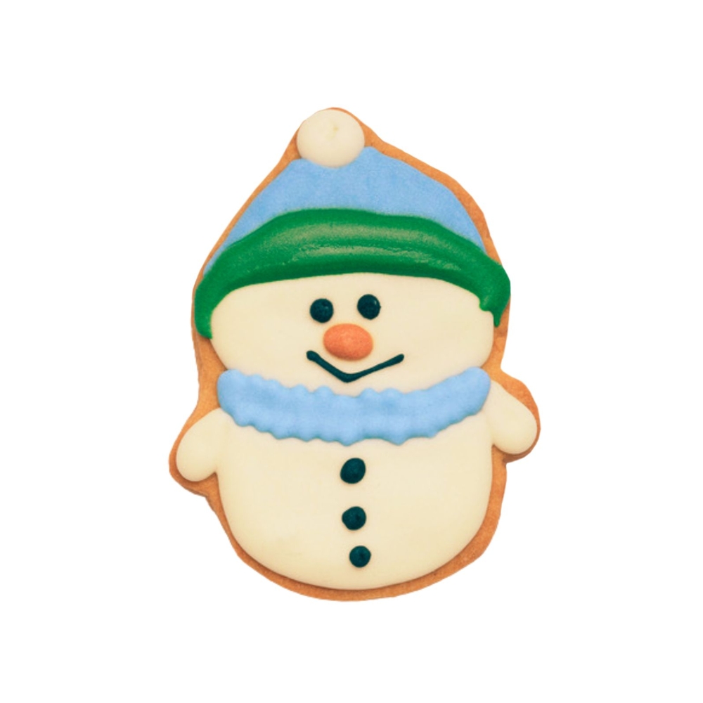 Gourmandise de Noël : biscuit bonhomme de neige - 60g