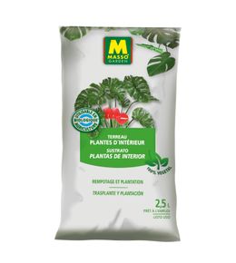 Terreau végétal pour plantes d'intérieur - 2,5L