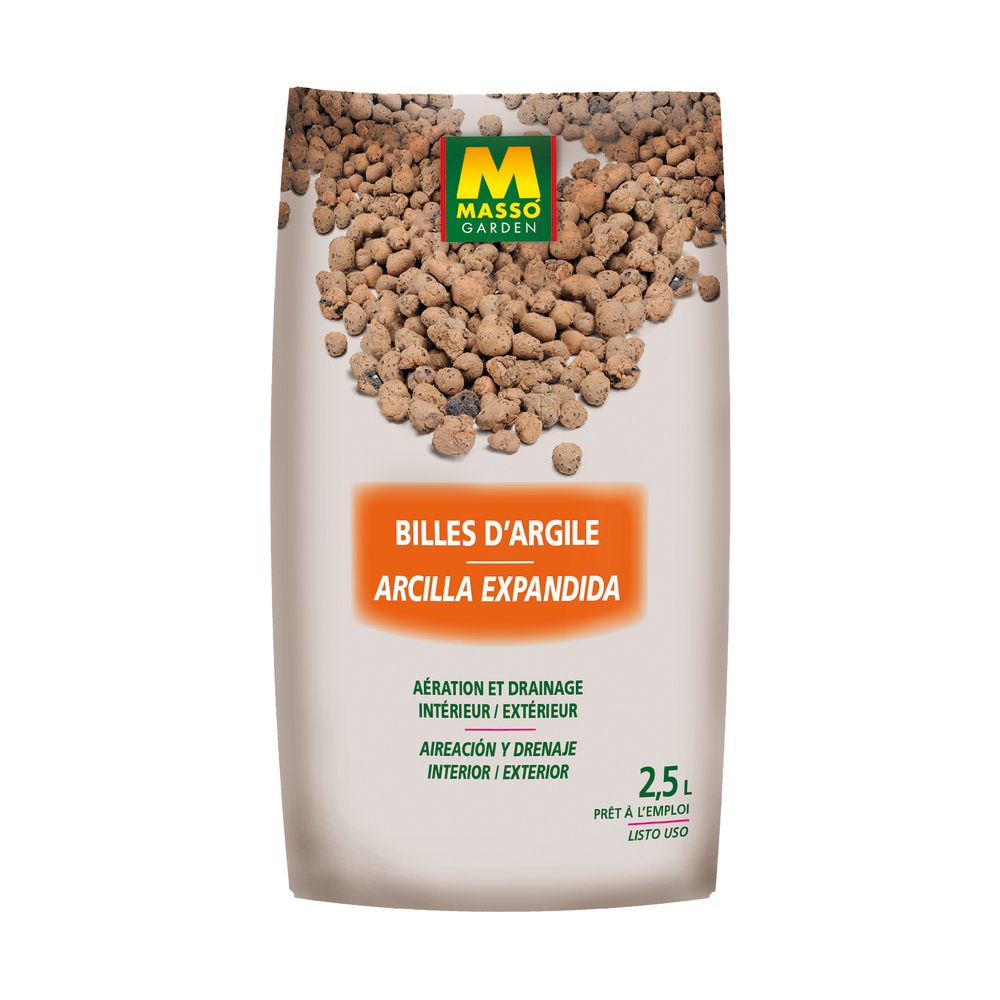 Billes d’argile, coloris ocre - 2,5L