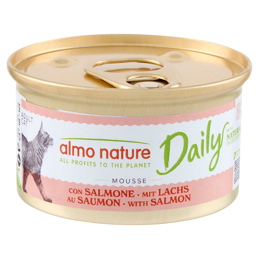 Mousse sans céréales au saumon - 85g