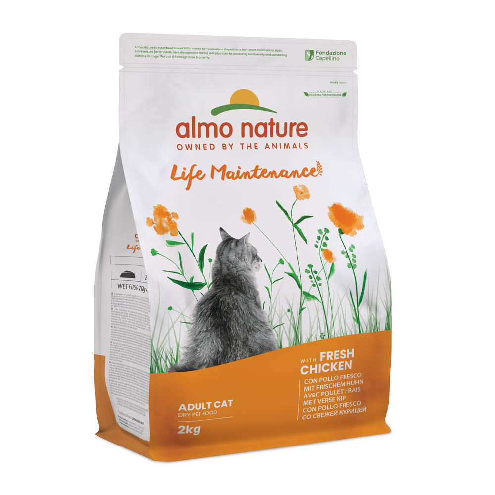 Croquettes pour chat adulte 'Life Maintenance', au poulet - 2kg