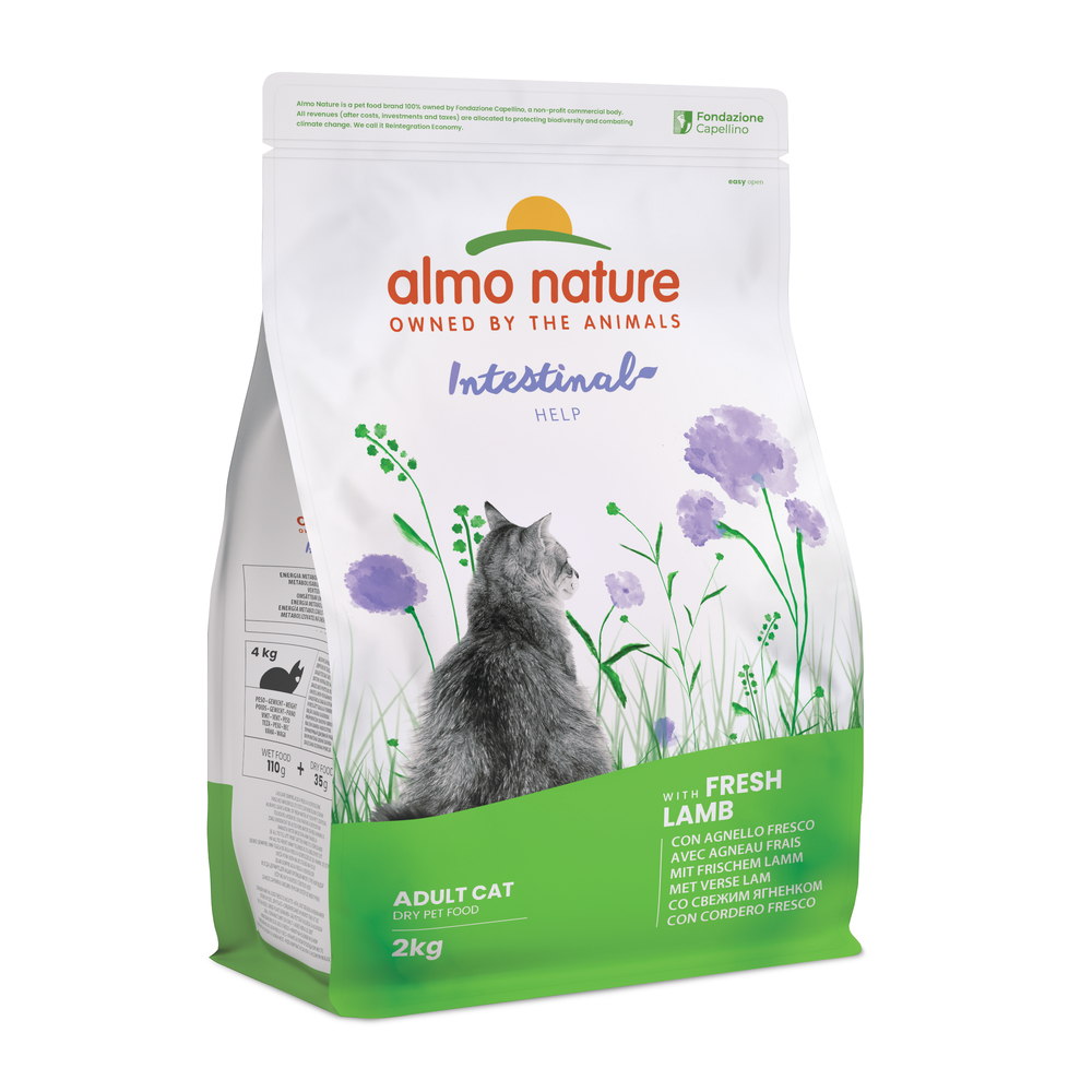 Croquettes à l'agneau pour chat adulte à sensibilité digestive - 2kg