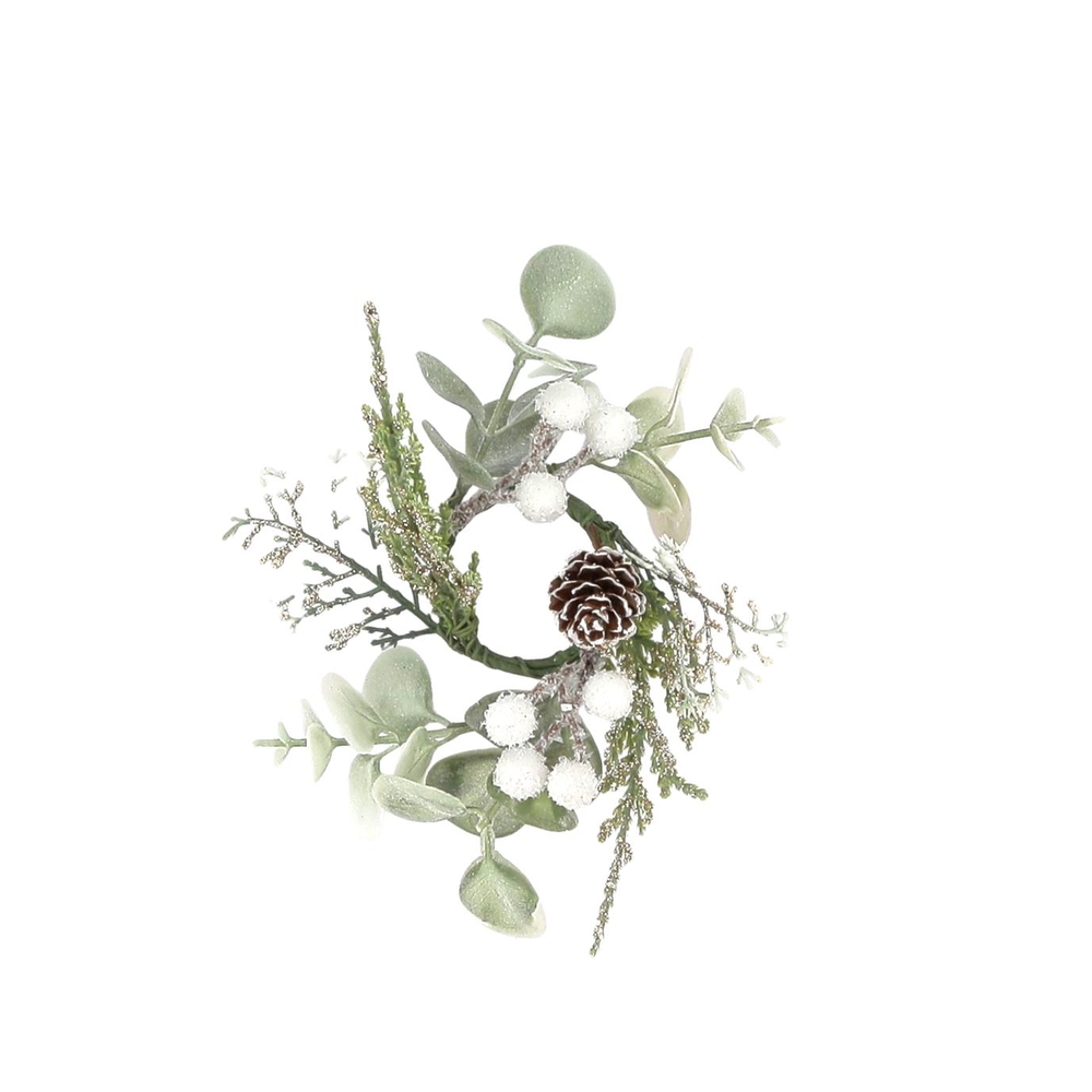 Rond de serviette de Noël neige glaciale, coloris mixte