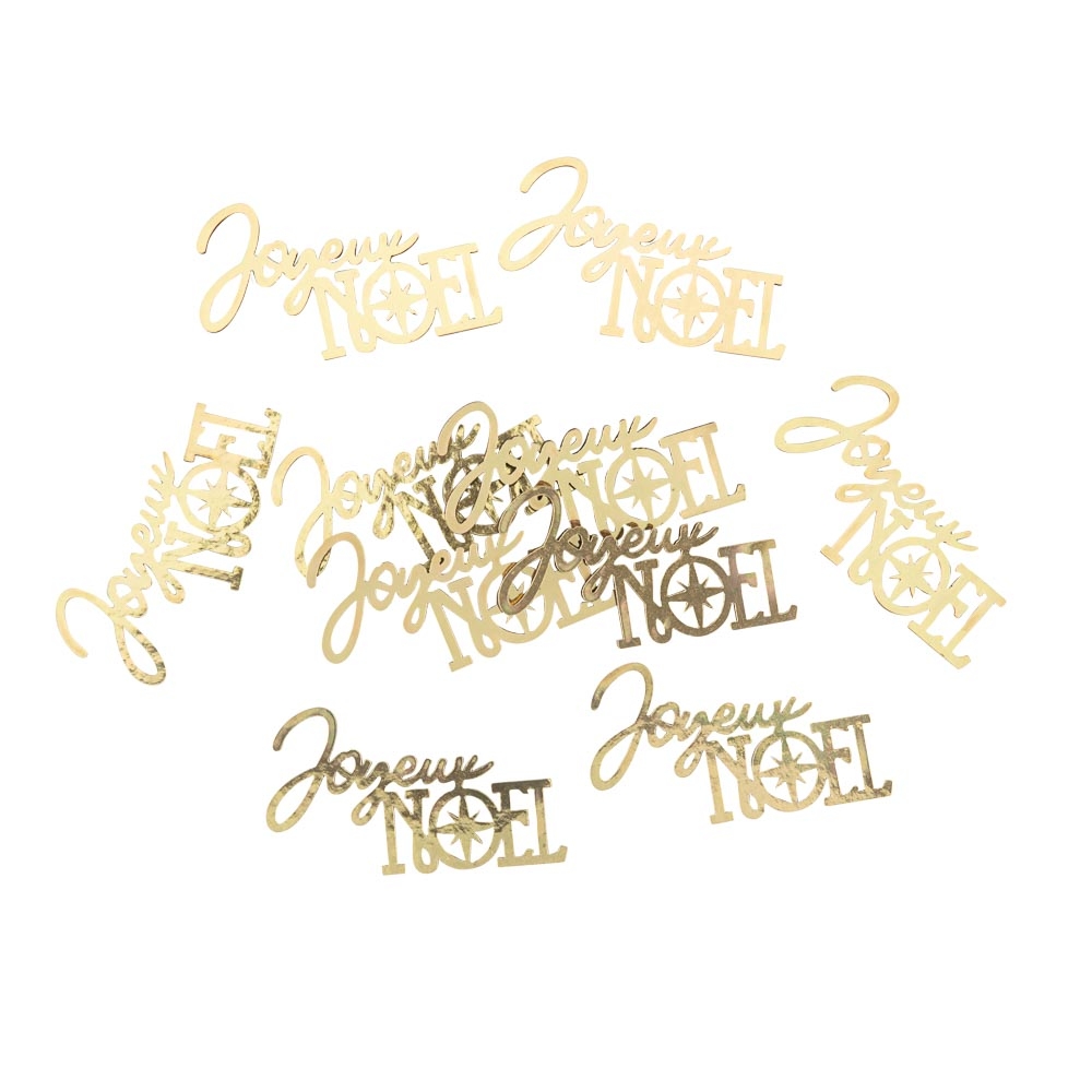 10 confettis de table en bois : 