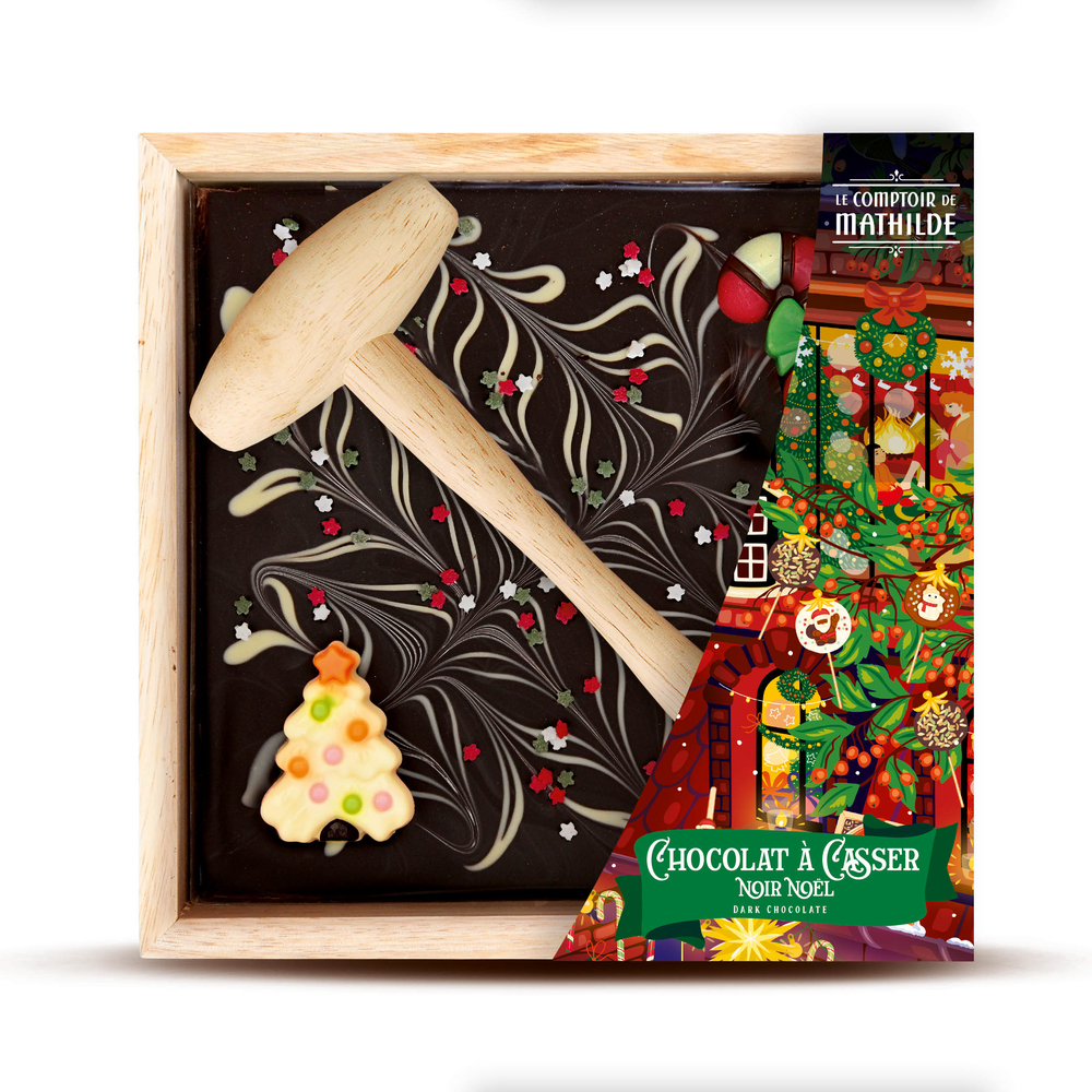 Chocolat noir à casser, édition Noël - 350g