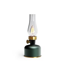 Lampe Mistral, coloris vert - L.11xl.11xH.26cm