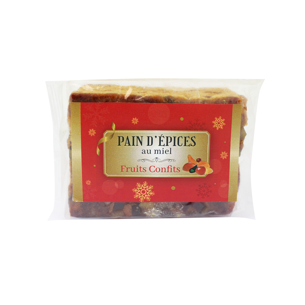 Pain d'épices aux fruits confits - 220g