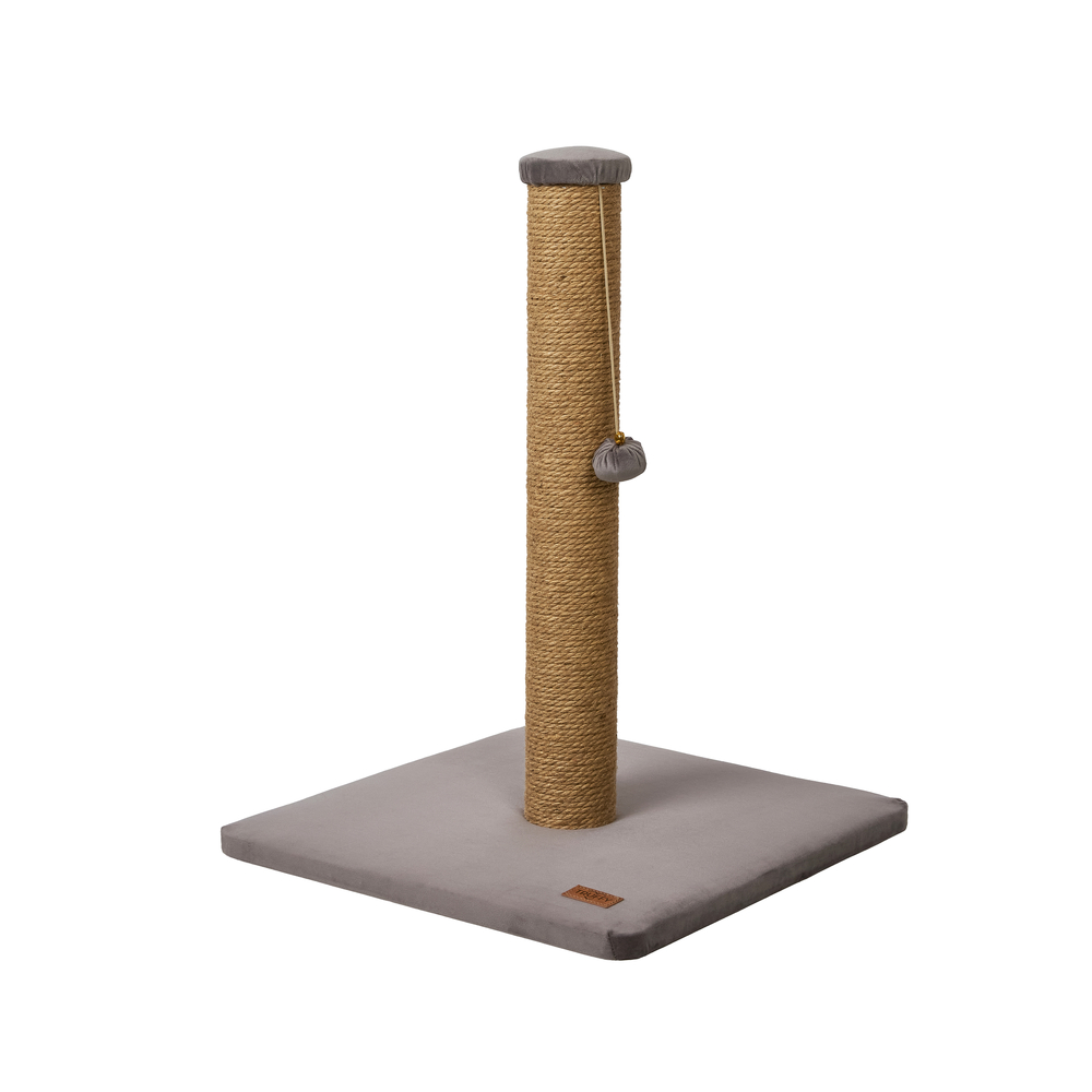 Griffoir pour chat 'Miaow', coloris gris - L.40xl.40xH.52cm