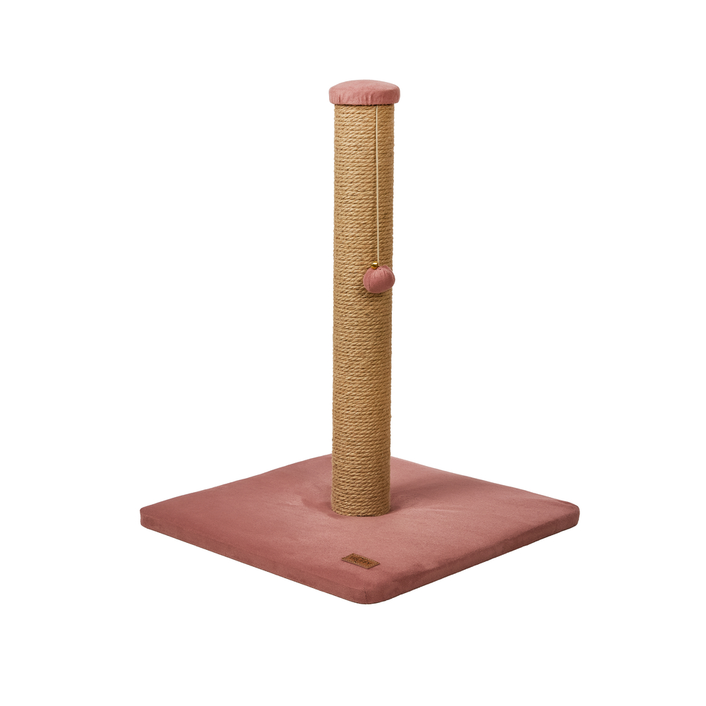 Griffoir pour chat 'Miaow', coloris vieux rose - L.40xl.40xH.52cm