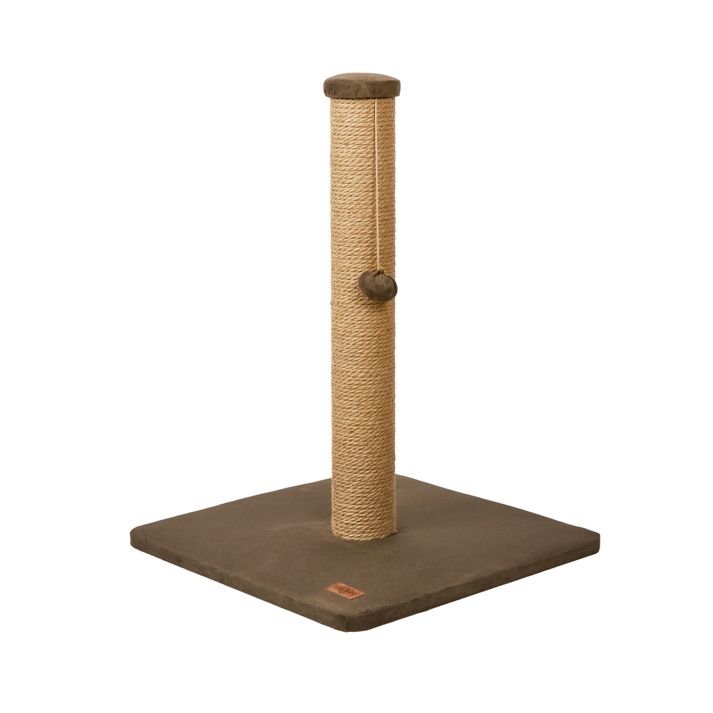 Griffoir pour chat 'Miaow', coloris marron glacé - L.40xl.40xH.52cm