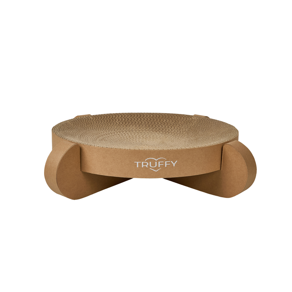 Griffoir 3-en-1 pour chat, coloris naturel - H.8,5cm