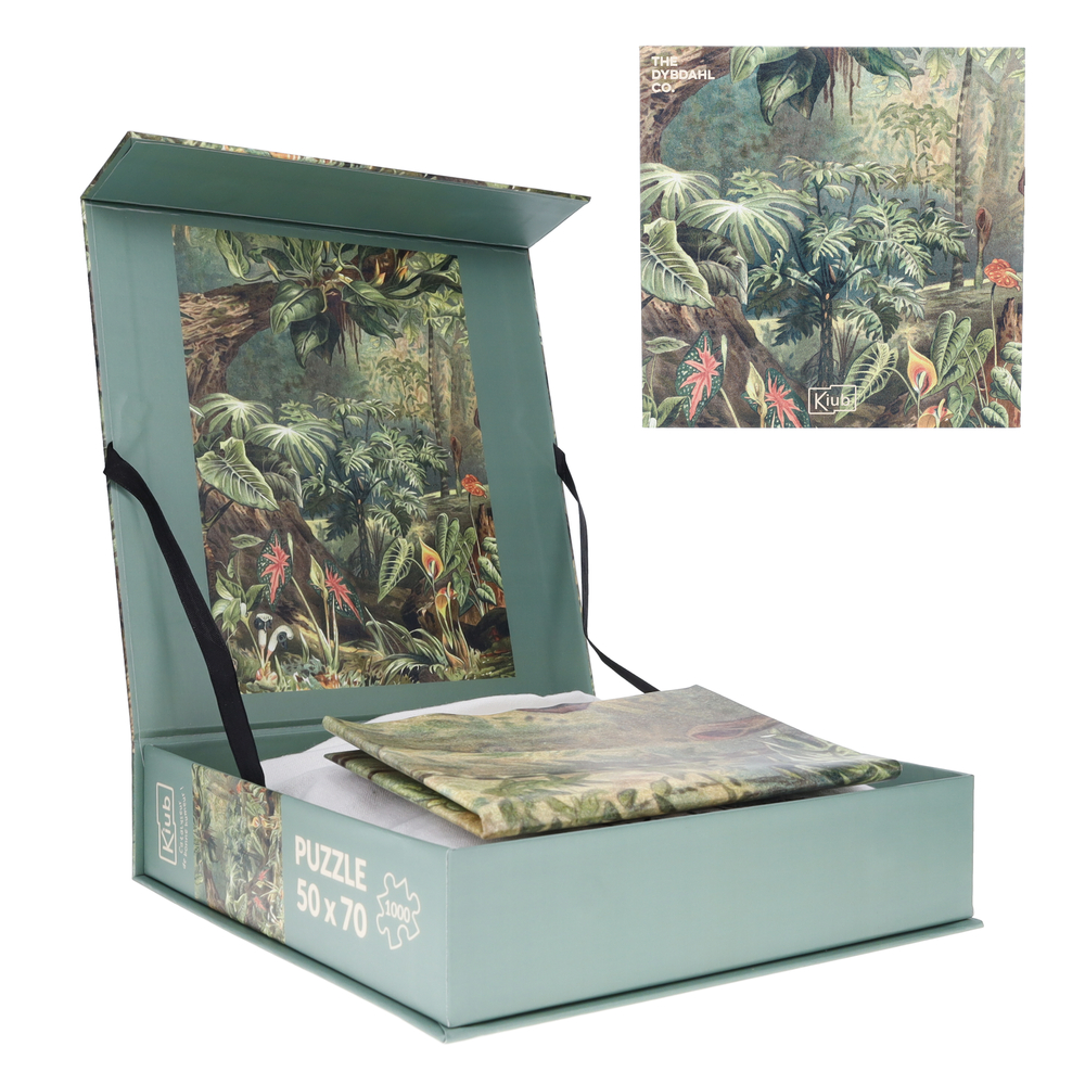 Puzzle 1000 pièces avec pochon 'Jungle' - L.70xl.50cm