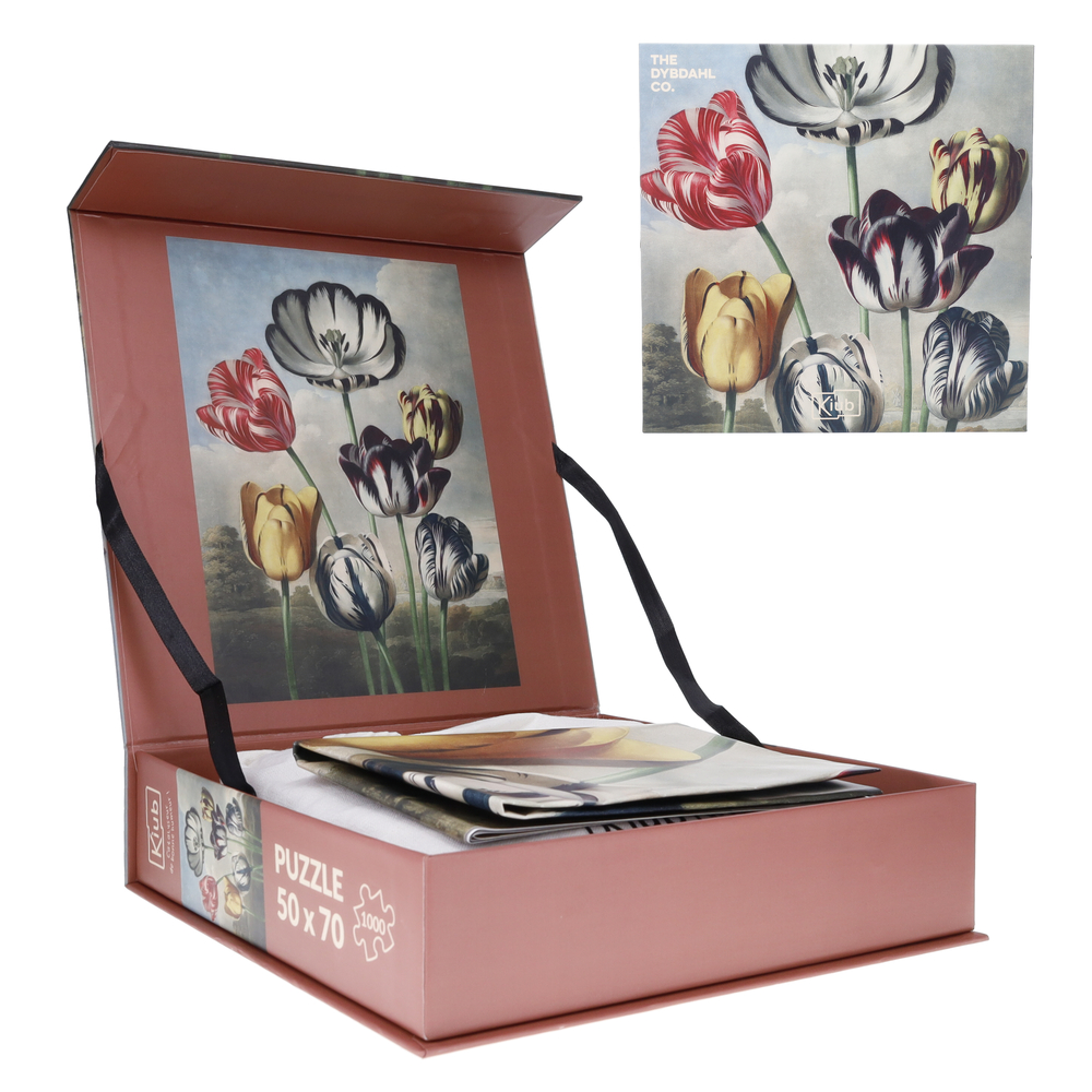 Puzzle 1000 pièces avec pochon 'Tulipes' - L.70xl.50cm