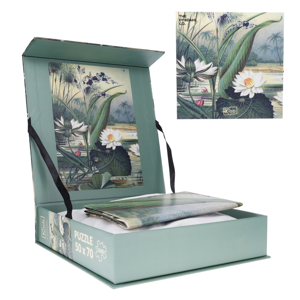 Puzzle 1000 pièces avec pochon 'Nénuphars' - L.70xl.50cm