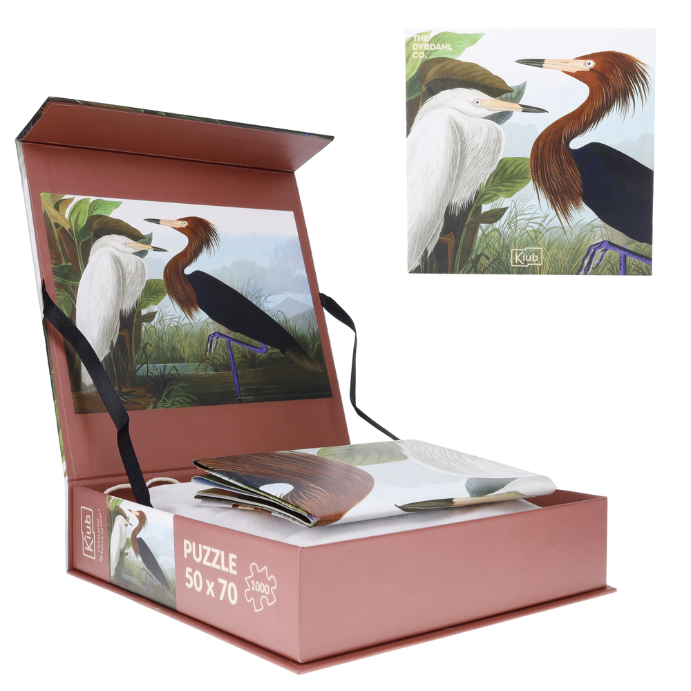 Puzzle 1000 pièces avec pochon 'Hérons' - L.70xl.50cm