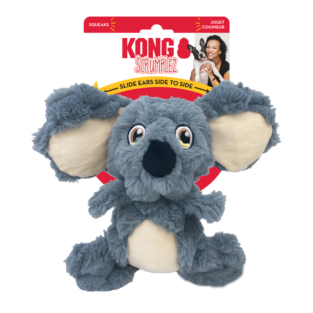 Jouet pour chien, koala scrumplez gris M