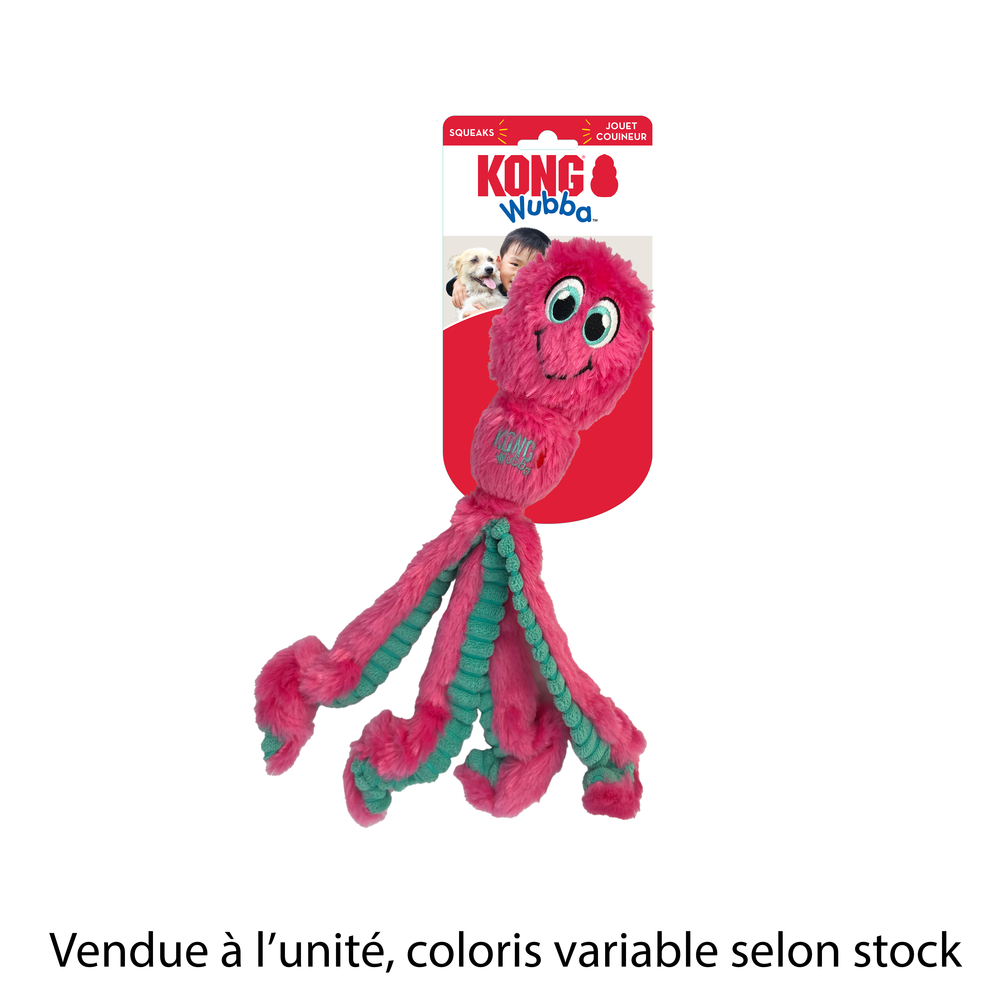 Jouet pour chien, pieuvre Wubba - plusieurs coloris disponibles