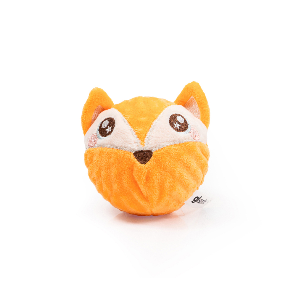 Jouet pour chien, peluche Orion orange H.9cm