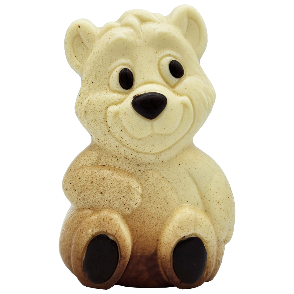 Ours de Noël en chocolat blanc bio - 90g