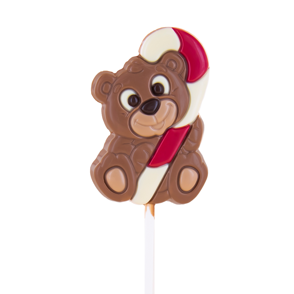 Sucette ourson Raphaël, en chocolat au lait - 25g