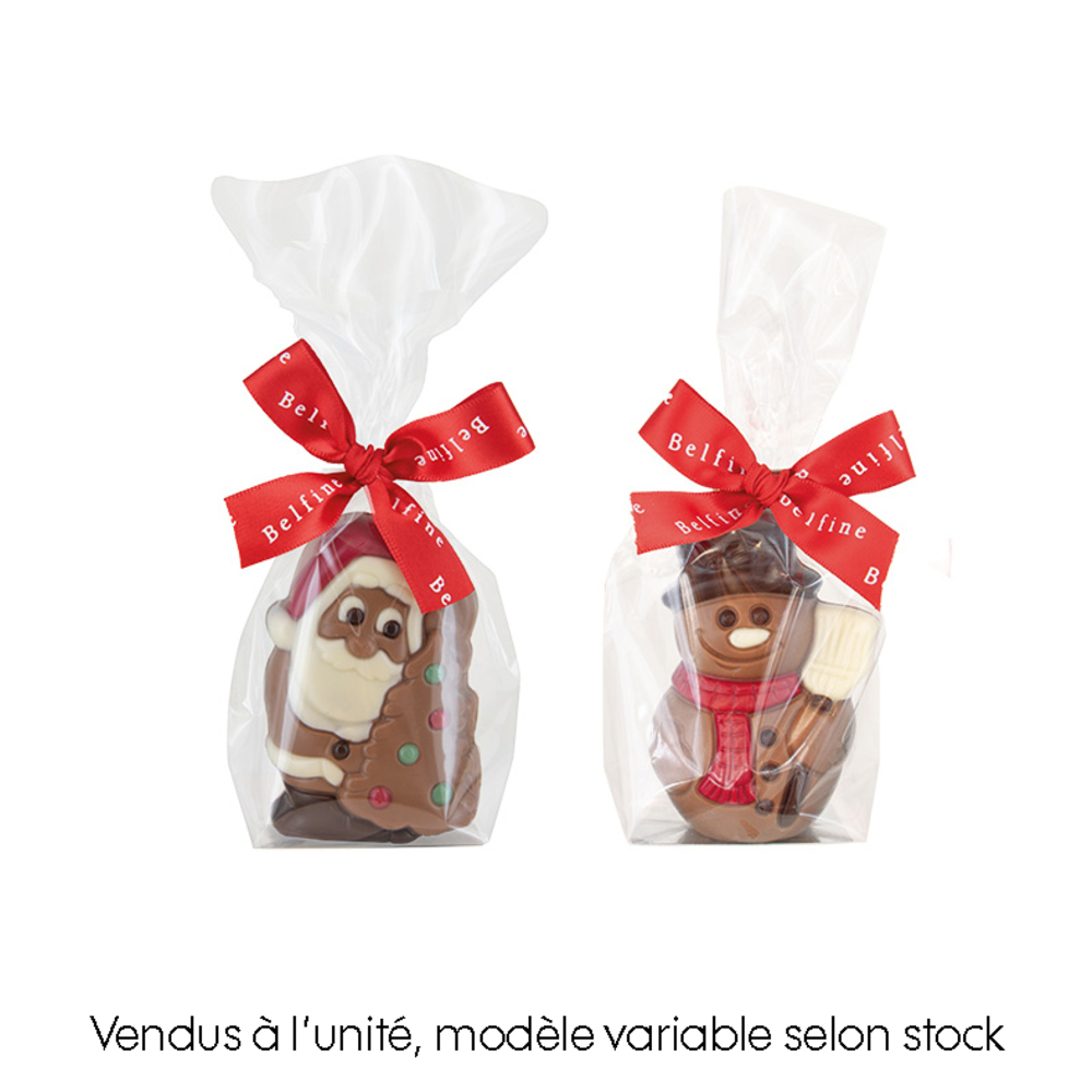 Figurine chocolat de Noël, plusieurs modèles disponibles - 40g