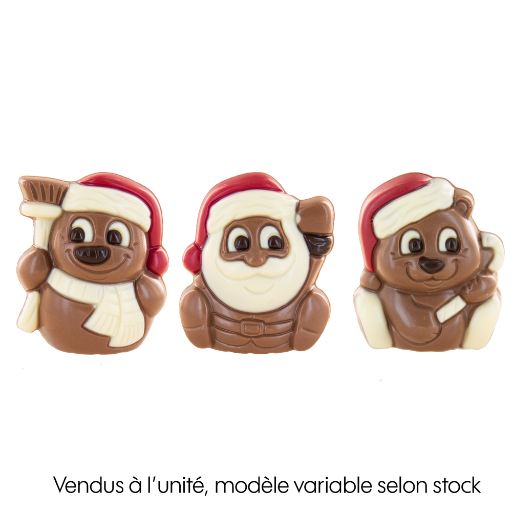 Figurine personnage de Noël en chocolat au lait - 25g