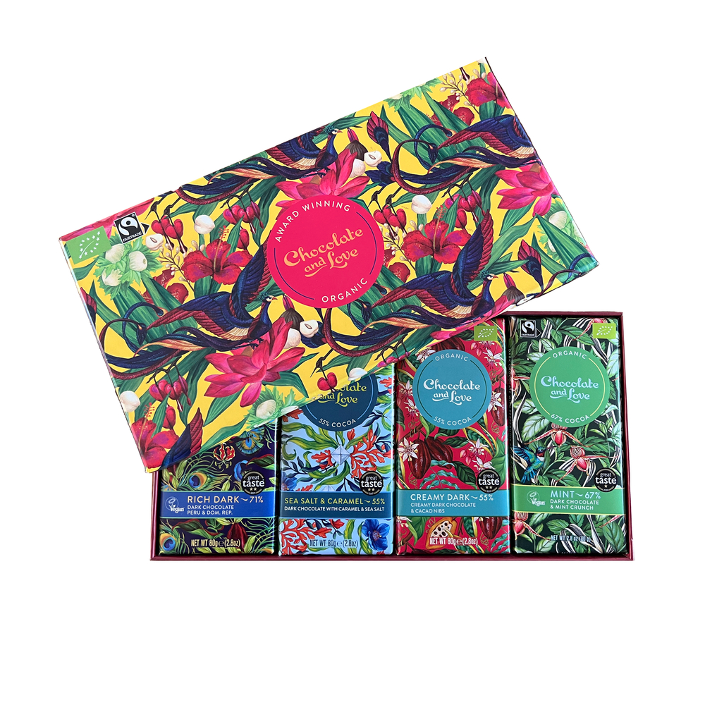 Coffret chocolat noisette bio - 4x80g