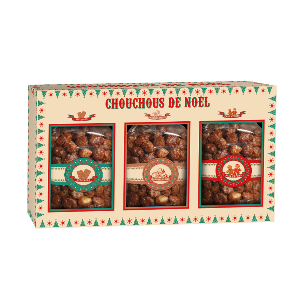 Coffret assortiment chouchous de Noël - 3x100g