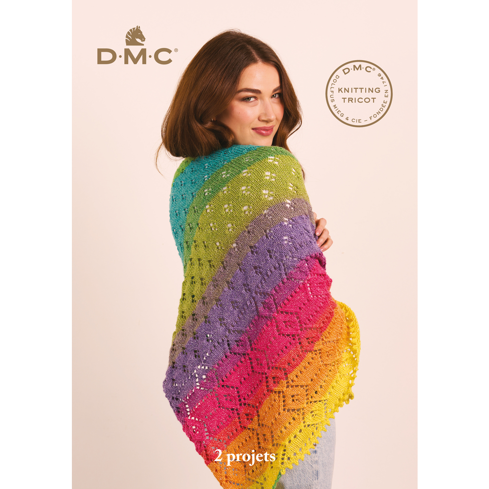 2 patrons au tricot : écharpe et tour de cou avec mitaines