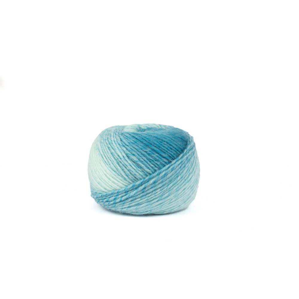 Pelote Merino Essentiel Ombré en laine/acrylique bleue 1010 - 150g