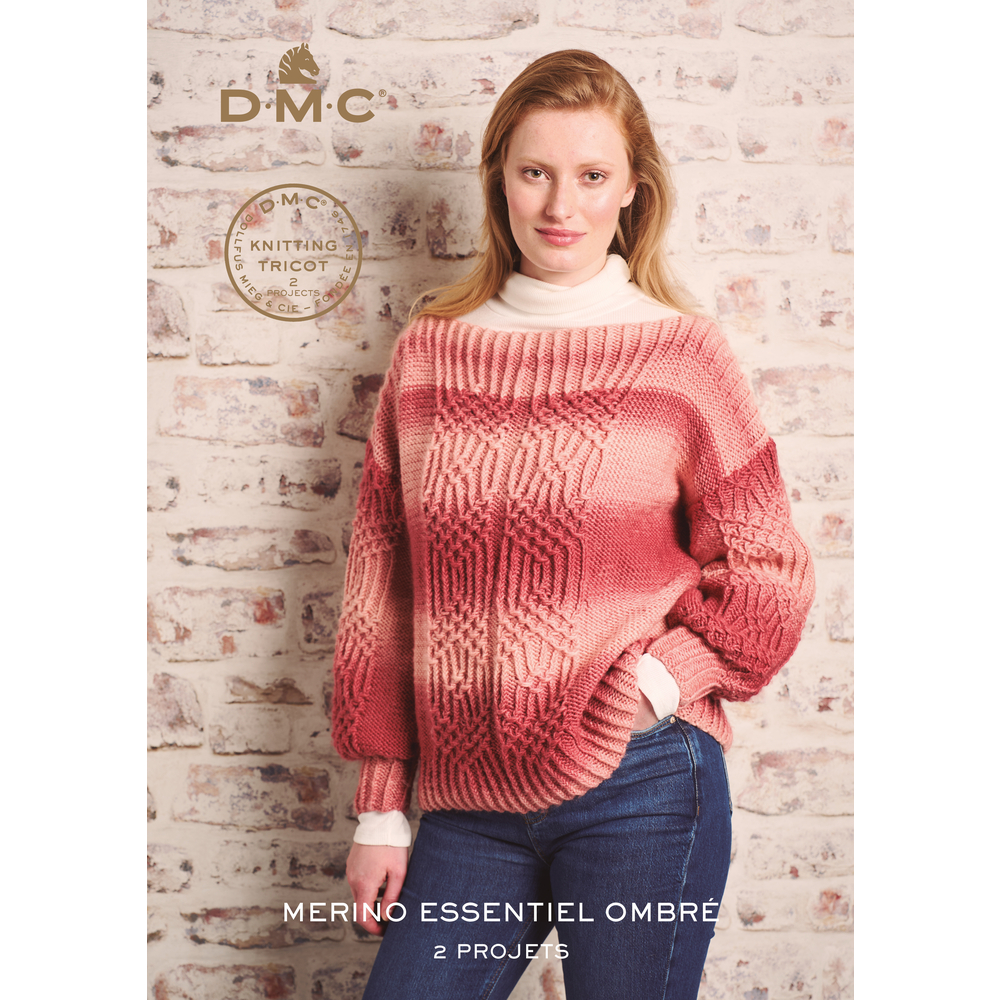 2 patrons au tricot : pulls pour femme, fil mérino ombré