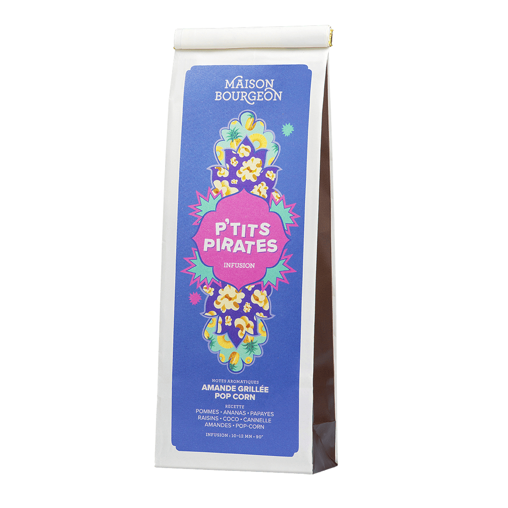 Infusion 'P'tits pirates', amande grillée et pop-corn - 100g