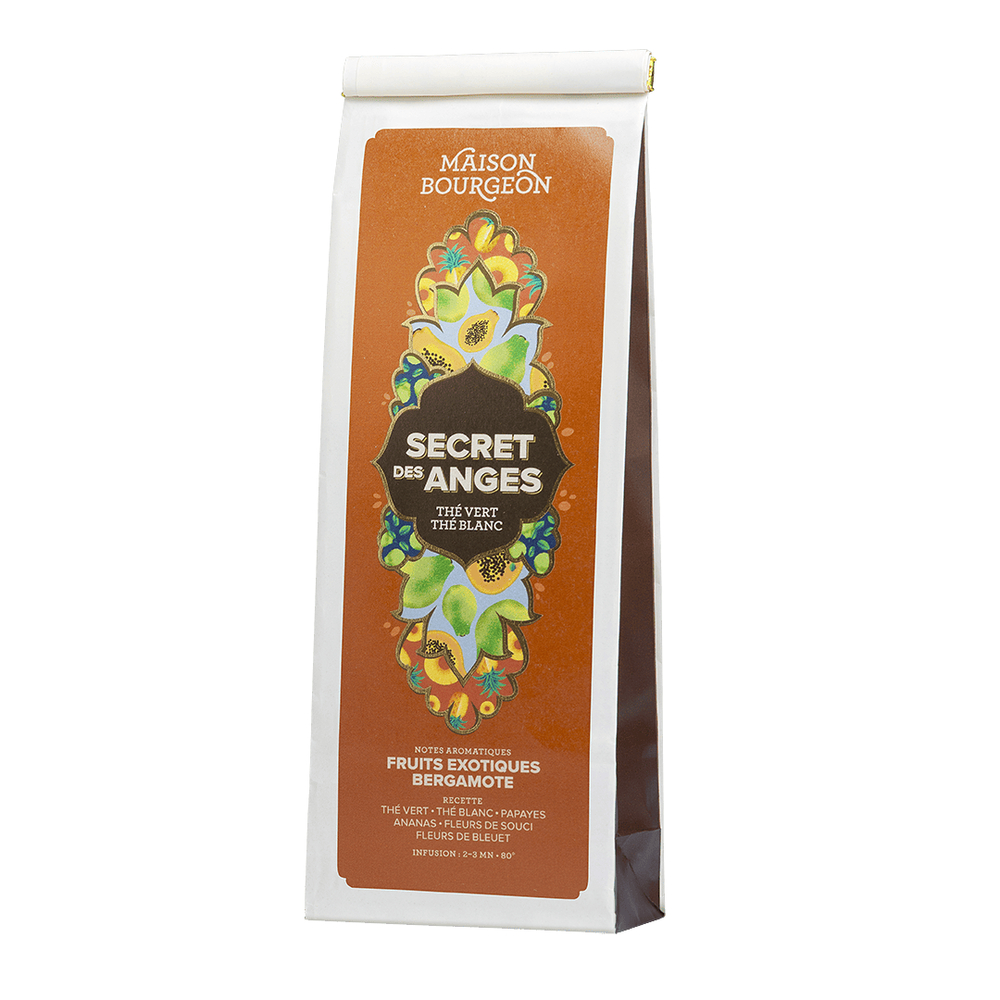 Thé vert/blanc 'Secret des anges', fruits exotiques/bergamote - 100g