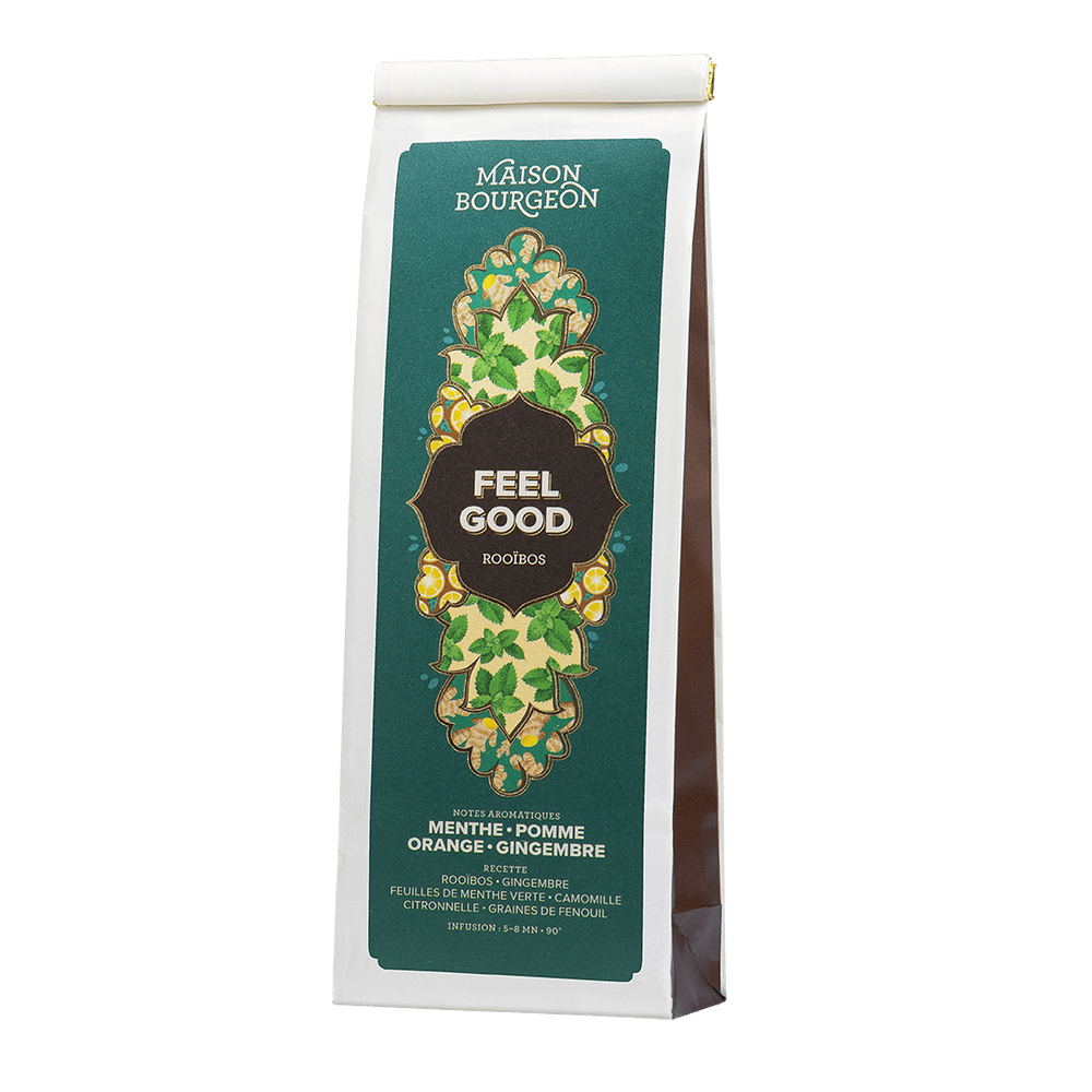 Rooïbos 'Feel Good', gingembre, menthe, orange et pomme - 100g
