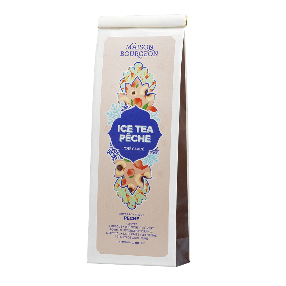 Thé noir/vert glacé 'Ice tea pêche' - 100g