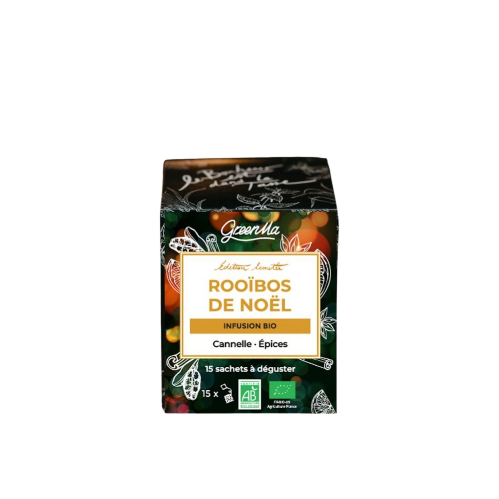 Rooibos de Noël bio, cannelle & épices - 15 sachets