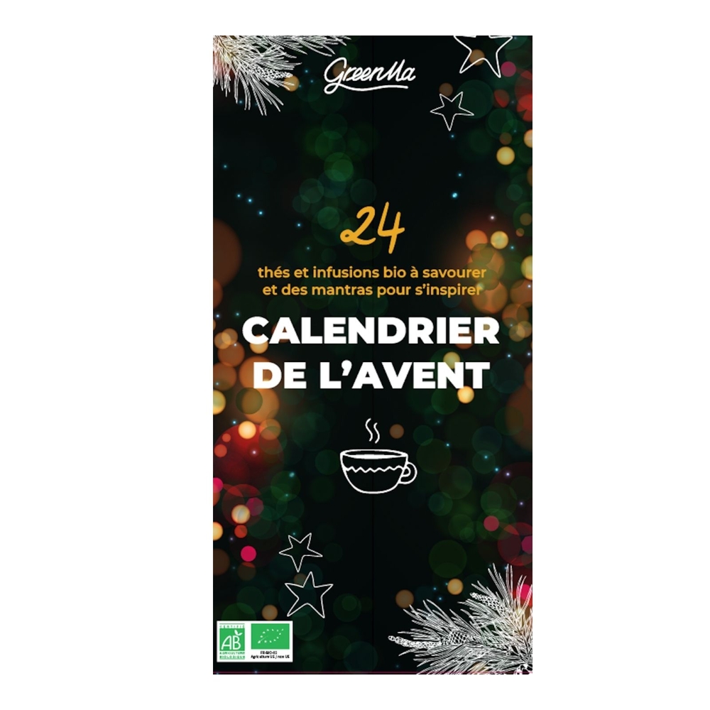 Calendrier de l'Avent : thés et infusions bio - 24 sachets